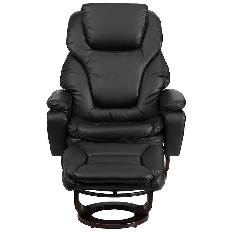 Flash Furniture Contemporary Recliner and Swivel Ottoman