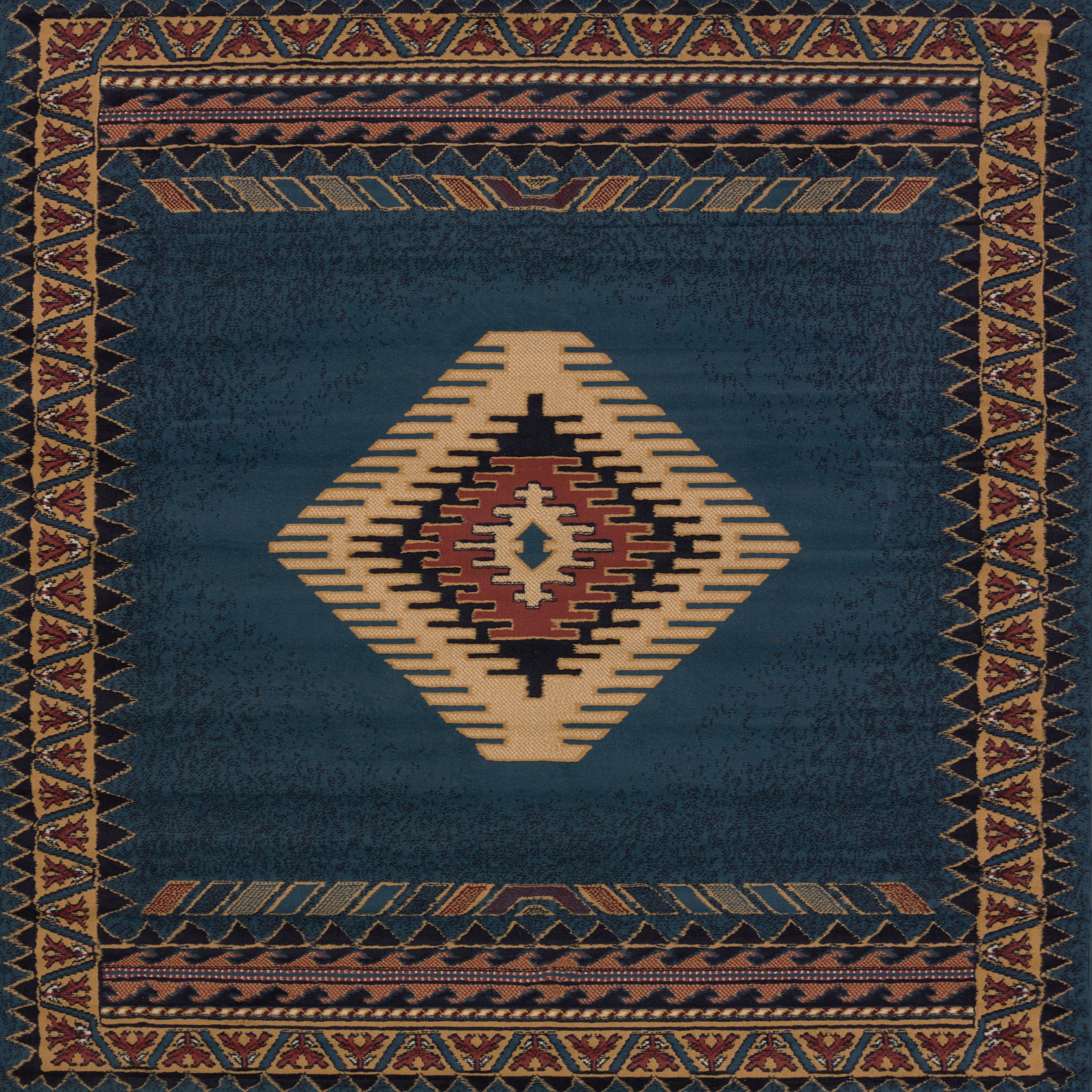 United Weavers Brunswick Avalon Accent Rug, Border Pattern, Light Blue, 1'10