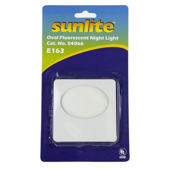 Sunlite 04066 SU E163 White Oval Neon Glow Night L...