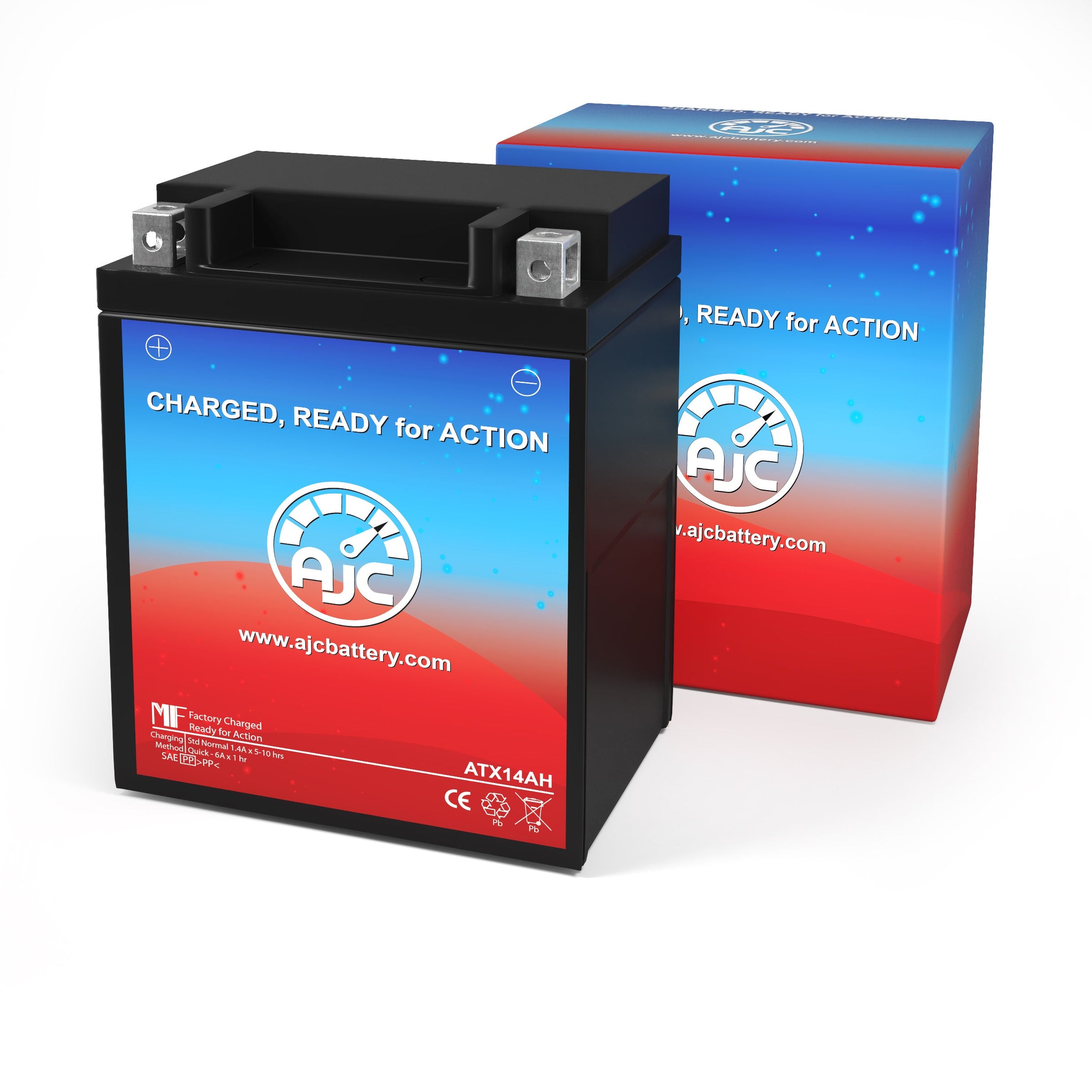 Apex APX14AHBS Powersports Replacement Battery BatteryClerkcom Powersports