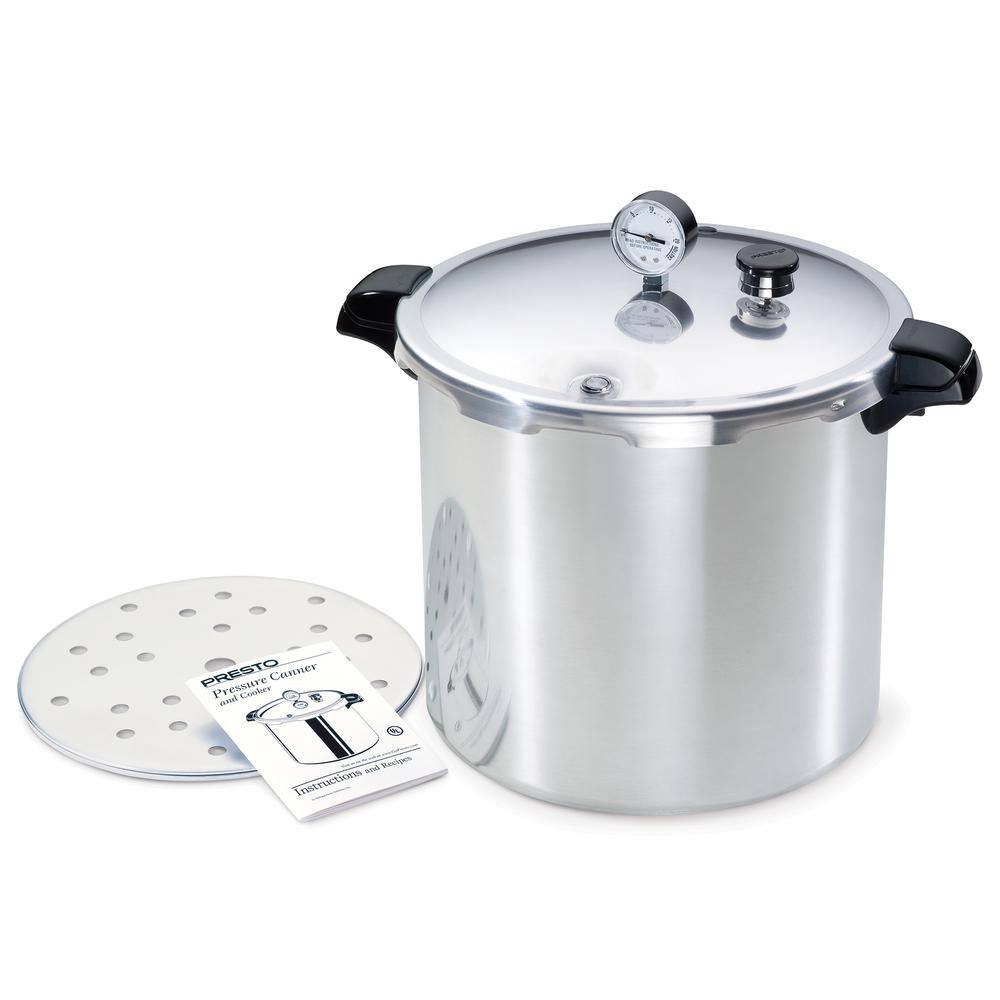 Presto 23 qt. Aluminum Pressure Canner with Rack 01784