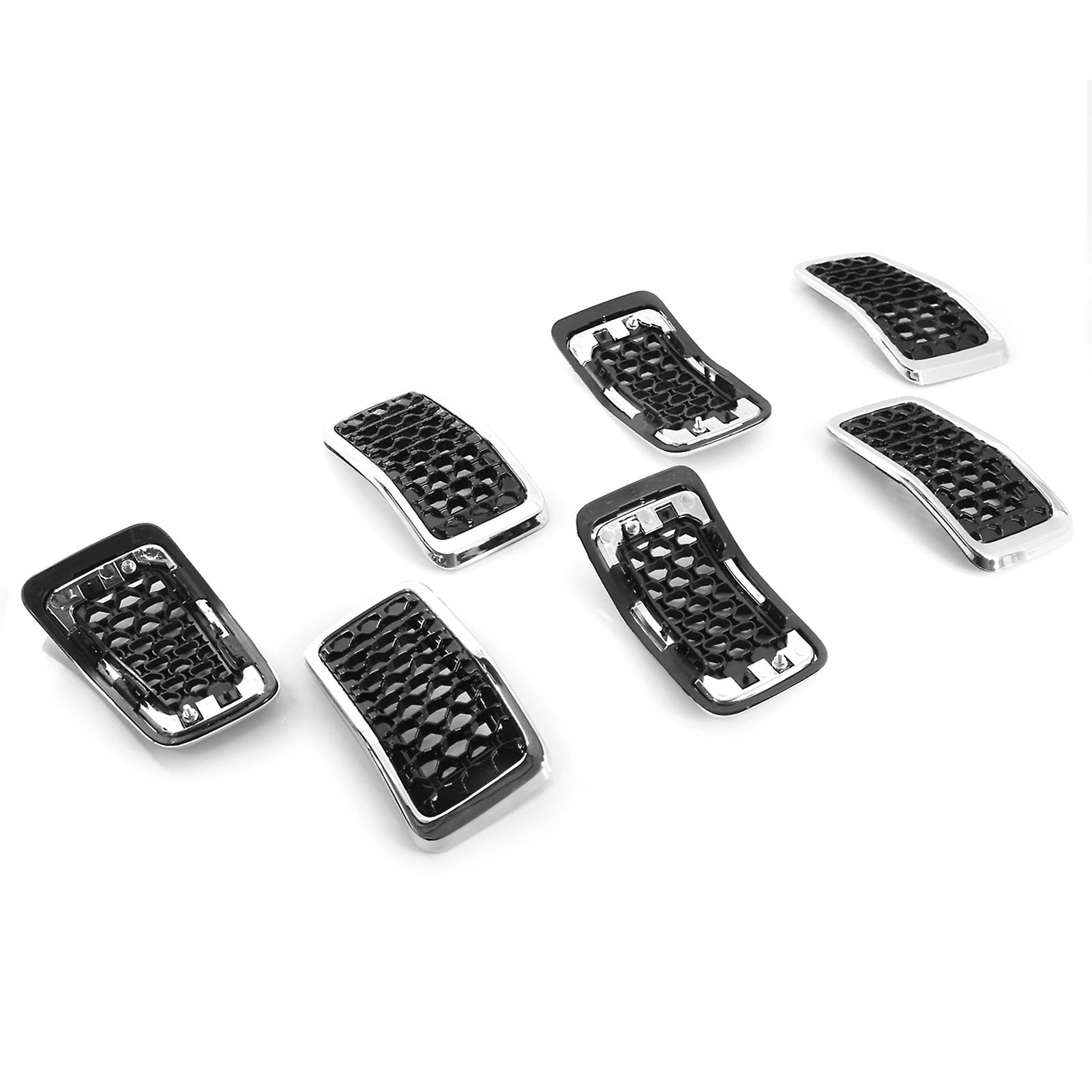Multicolor Upgrated Grill Inserts Front Grille Inserts Electroplating Black Honeycomb Mesh Cover Accessories Replacement For Jeep Cherokee 2019 2020 2