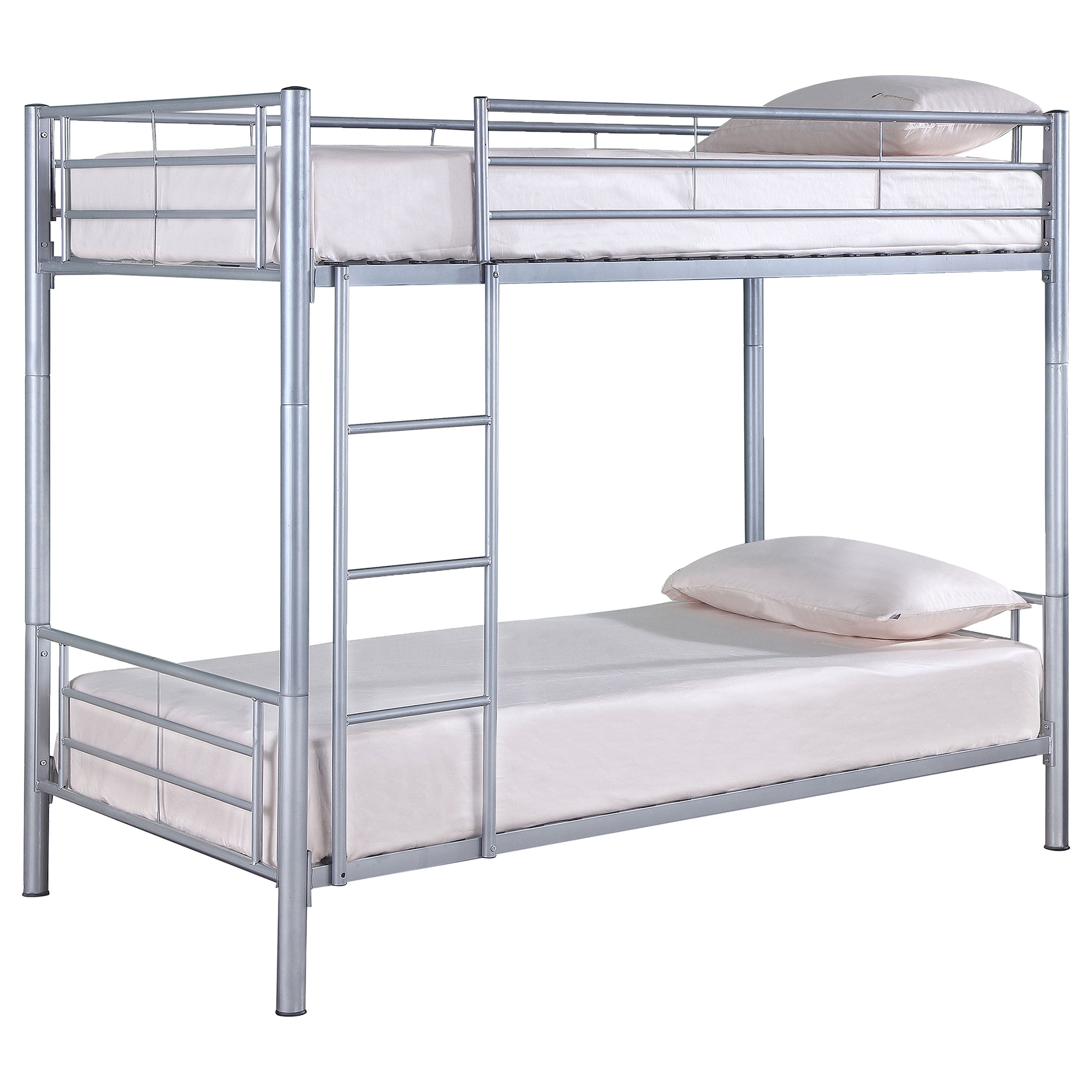 Hayward Twin Over Twin Bunk Bed Silver-460072