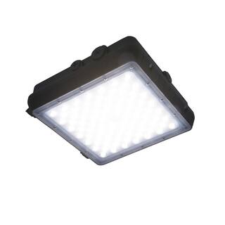 Commercial Electric Bronze Exterior Outdoor LED Canopy Light Area Light Flood Light 5850 Lumens Color Selectable Impact Resistant 60602101