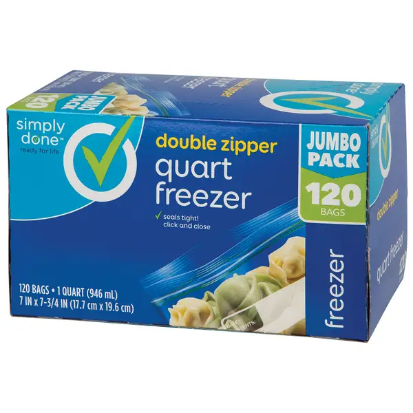 Simply Done Quart Freezer Bags