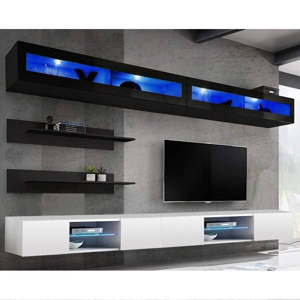 Fly I2 33TV Wall Mounted Floating Modern Entertainment Center