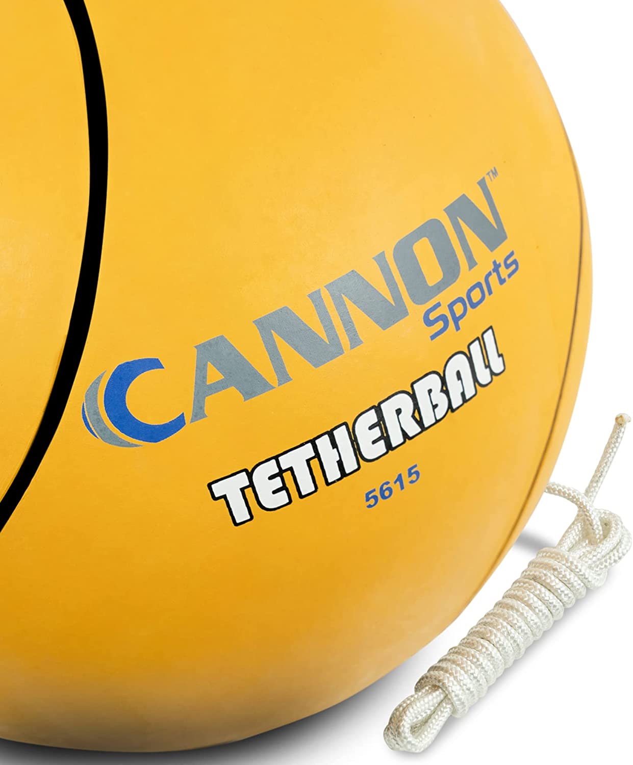 Cannon Sports Tetherball and Rope Set for School Playground, Backyards, Recess, & Kids (Yellow)