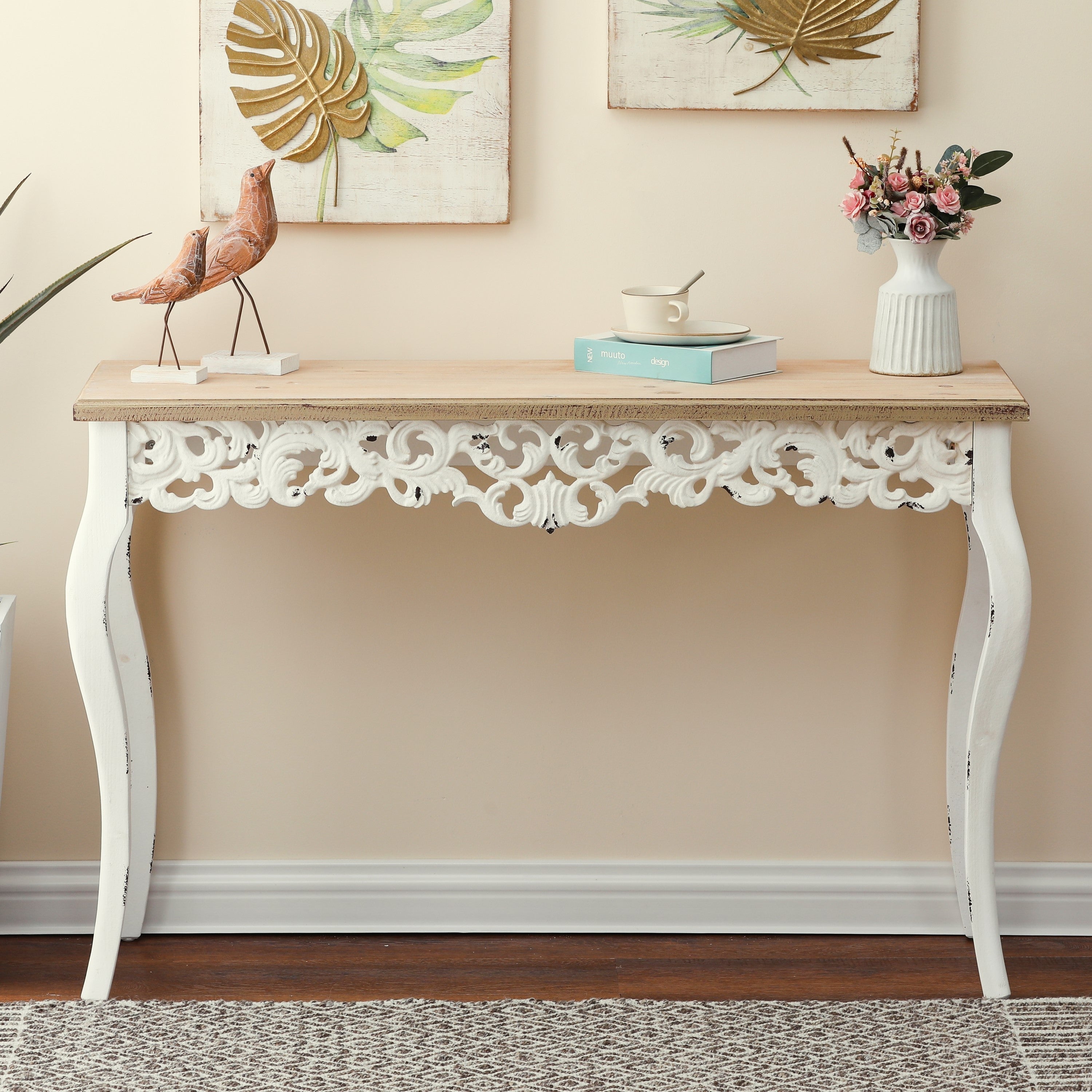 The Curated Nomad Anin Victorian Console and Entry Table