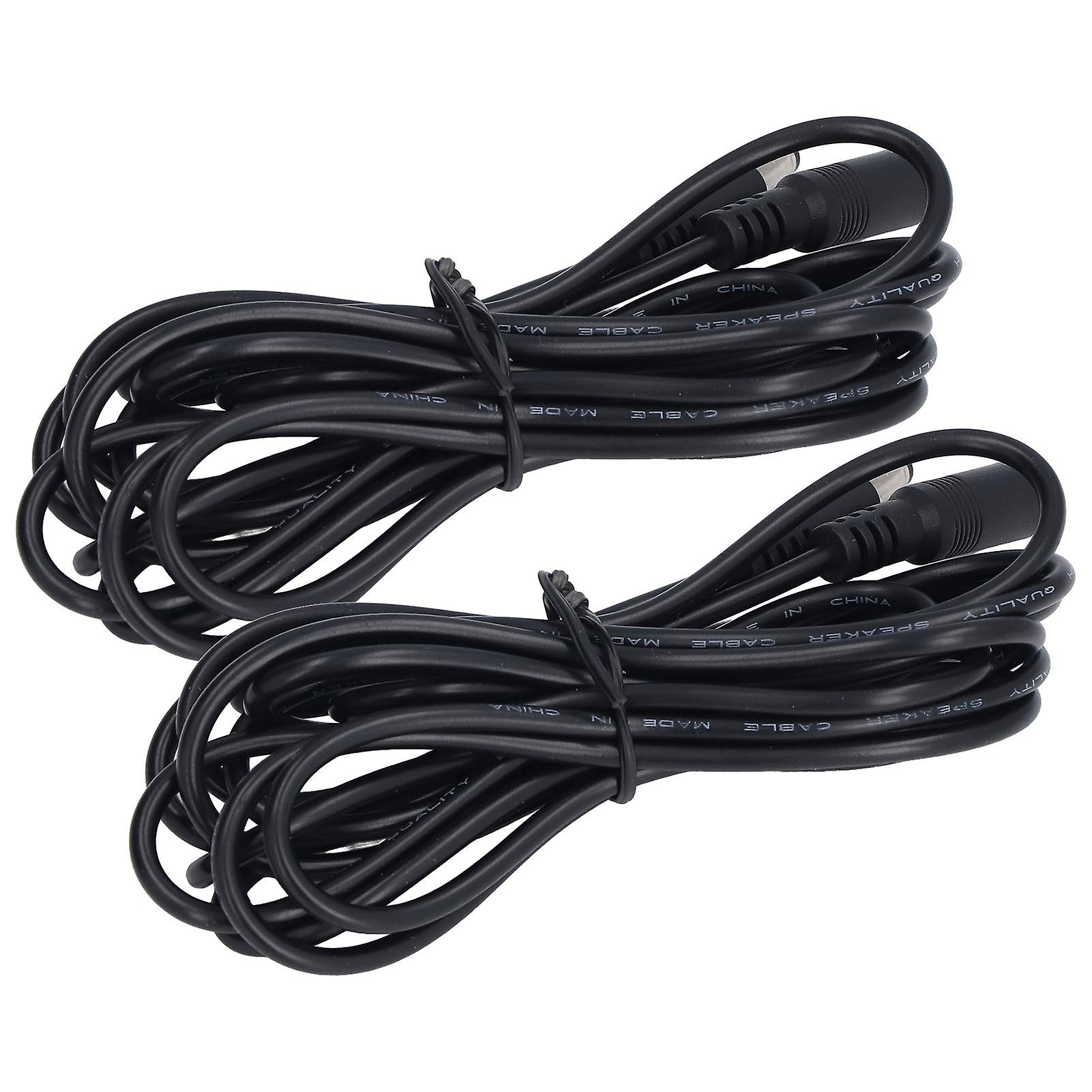 2pcs Led Solar Light Extension Cord Monitoring Power Connection Cable 5.5x2.1mm Dc12v 24v