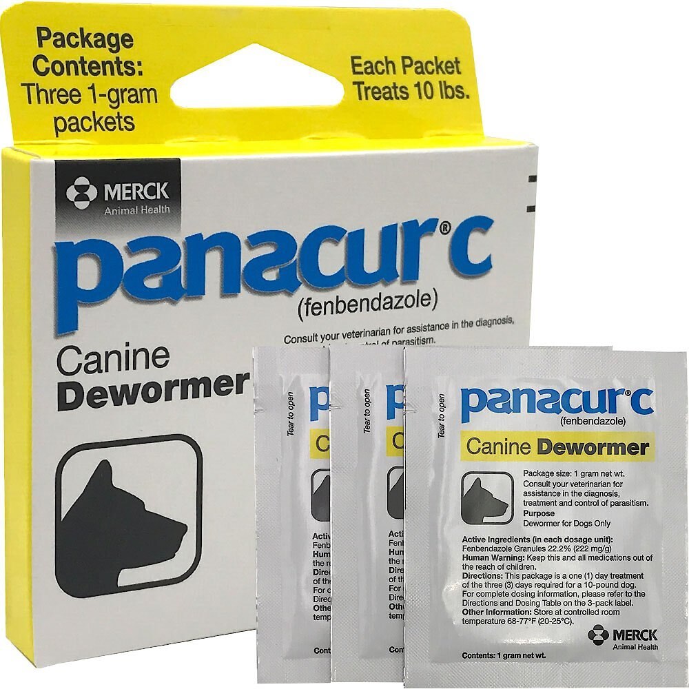 Panacur C Canine Dewormer， 1-g， 3 count