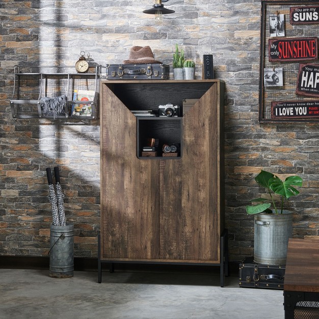 Vargo Storage Cabinet Reclaimed Oak Homes Inside Out