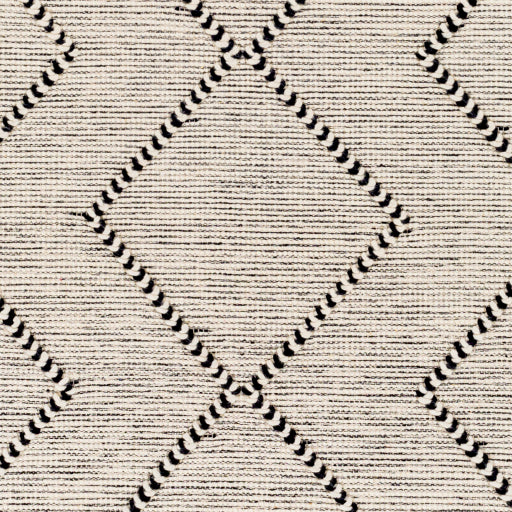 Uttar Rustic Wool Black-white Rug