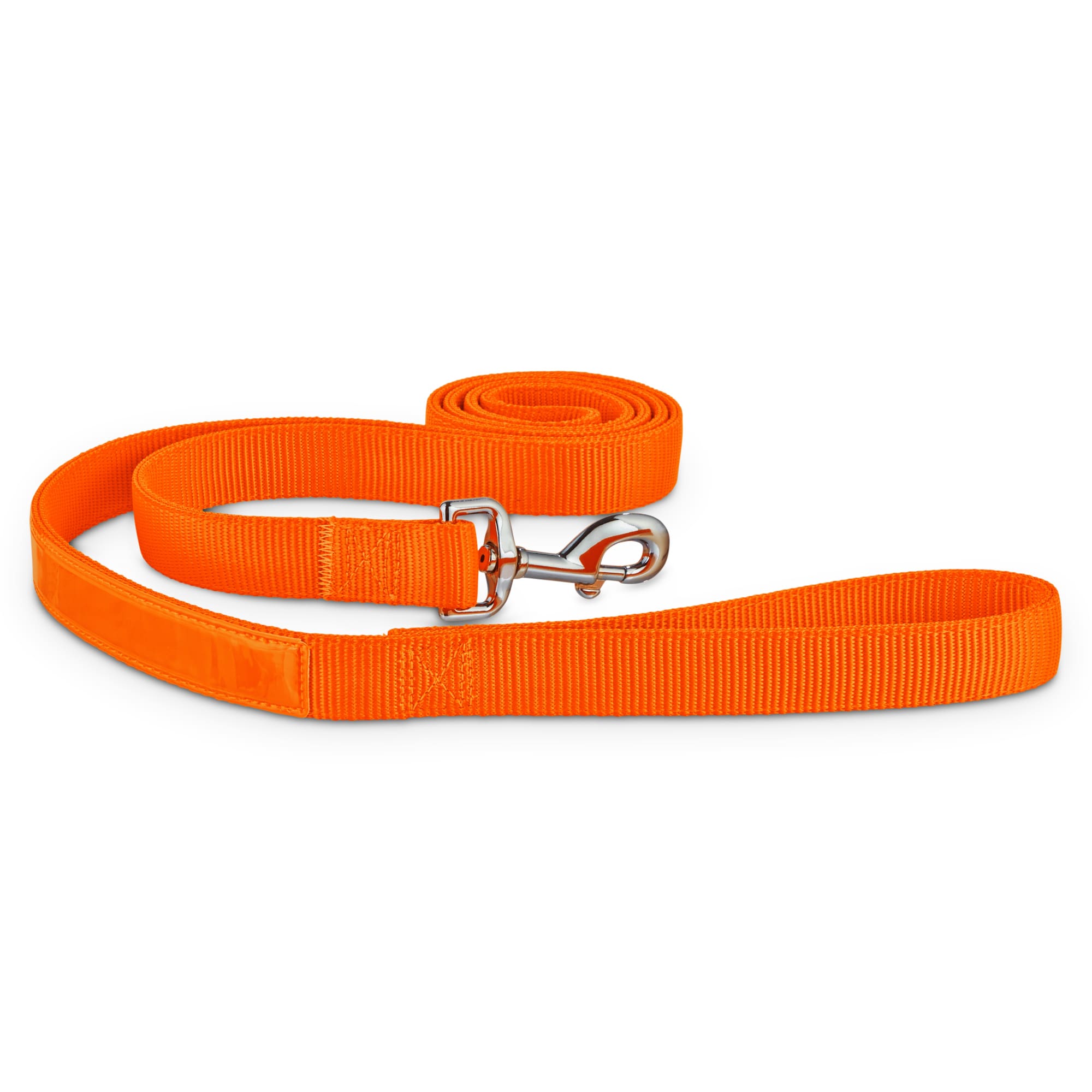 Good2Go Bright Orange Reflective Dog Leash， 6 ft.