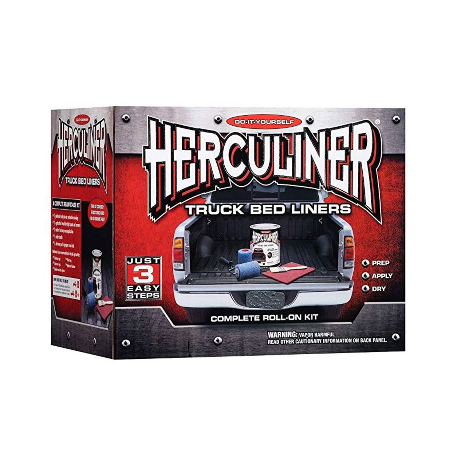 herculiner hcl1g8 gray brush-on bed liner kit