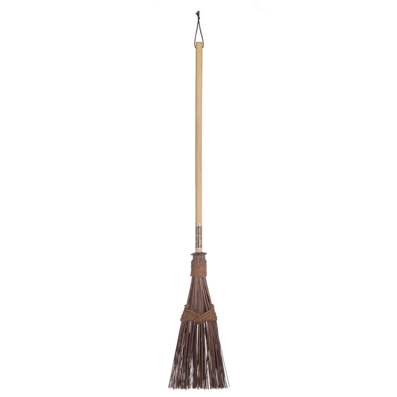 Better!Broom Mini Broom 39 in. Wood Gardening Broom Wood Handle