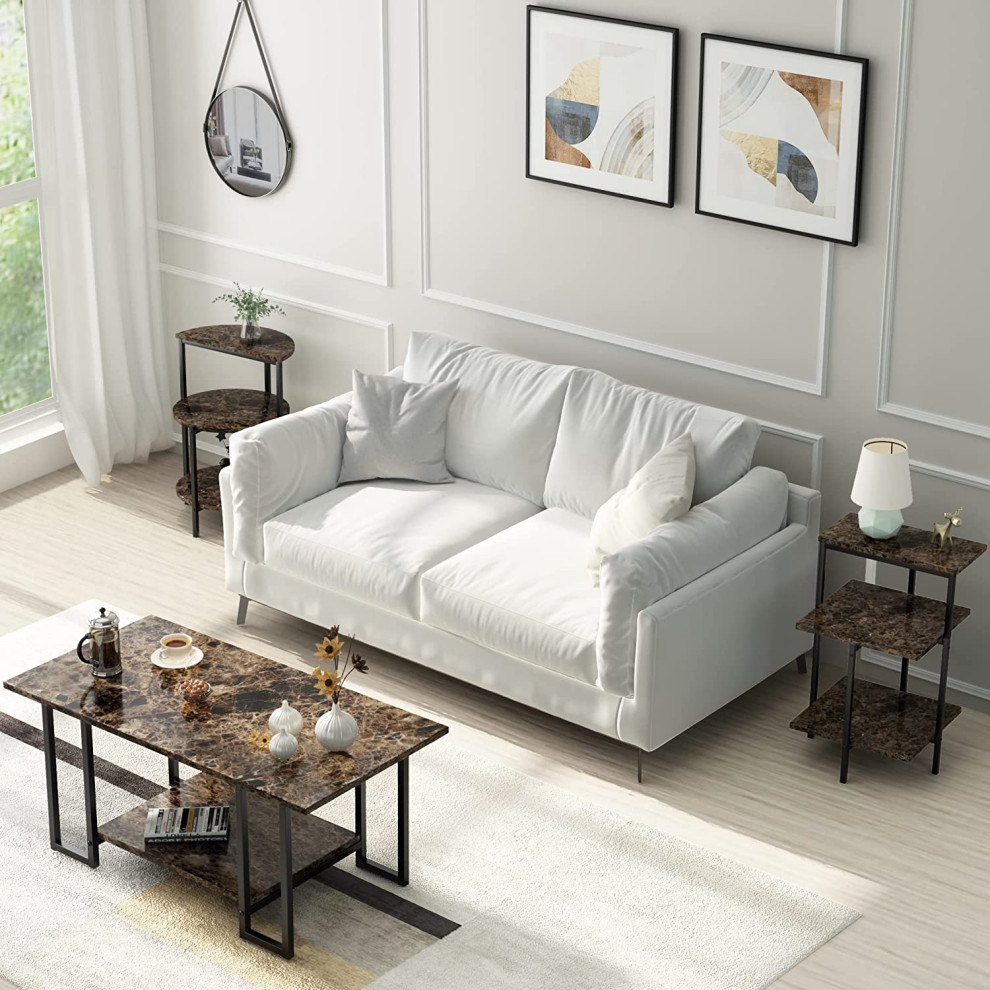 Modern 3 Piece Coffee Table Sets for Living Room   Transitional   Plant Stands And Telephone Tables   by Imtinanz  LLC  Houzz