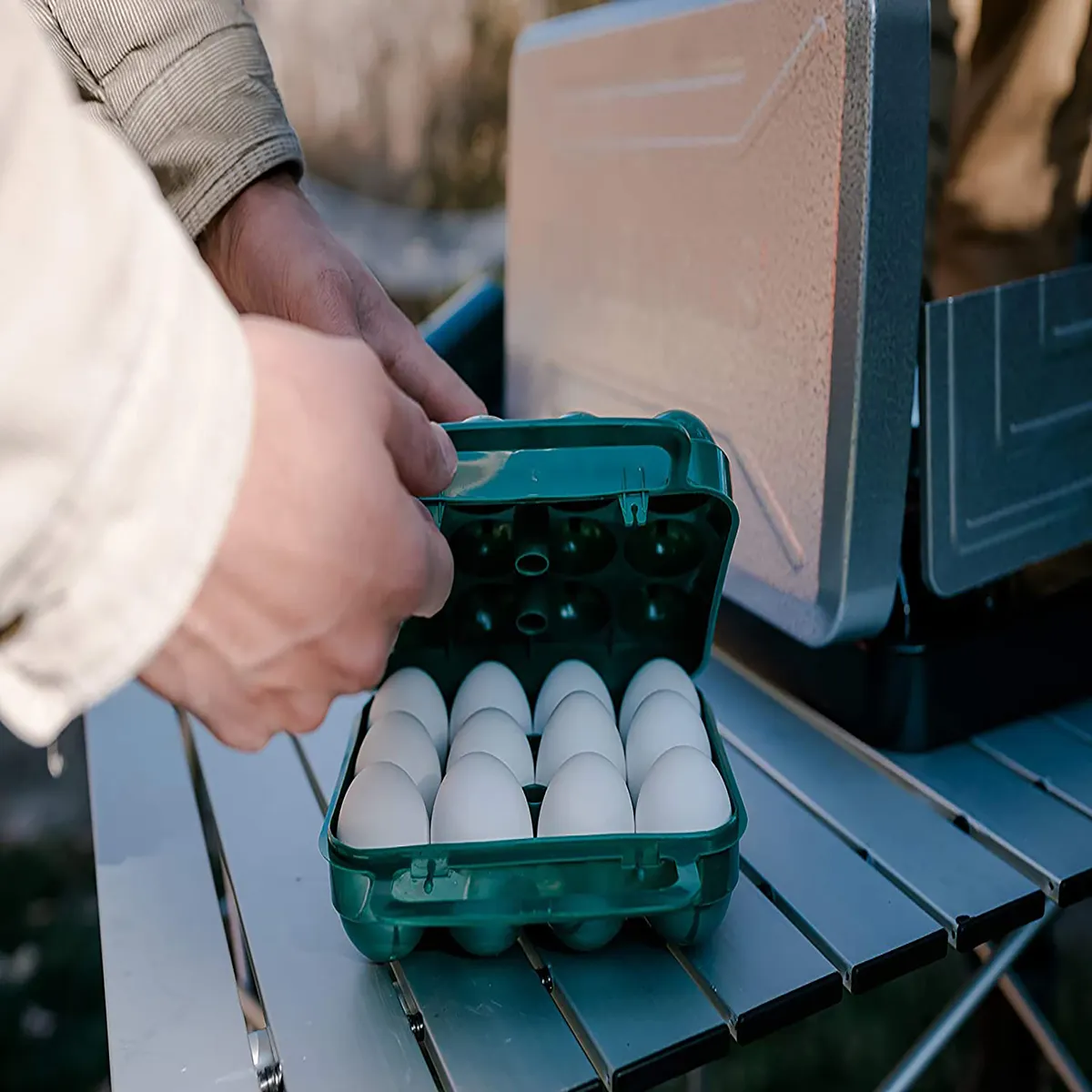 Egg Container for Camping and Travel