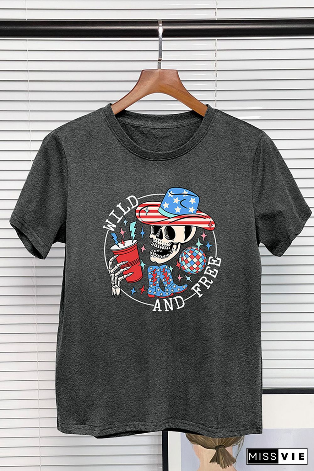 Wild and Free 4th of July Graphic Tee