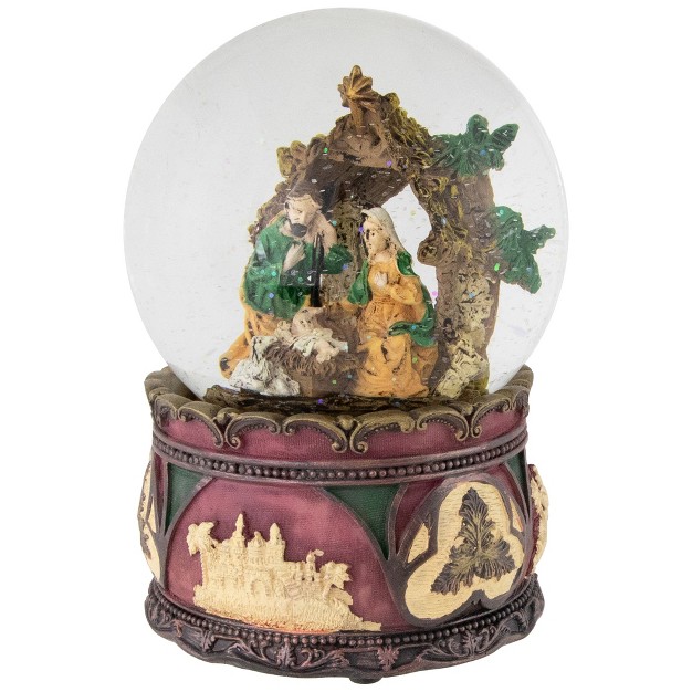 Holy Family Nativity Scene Christmas Snow Globe