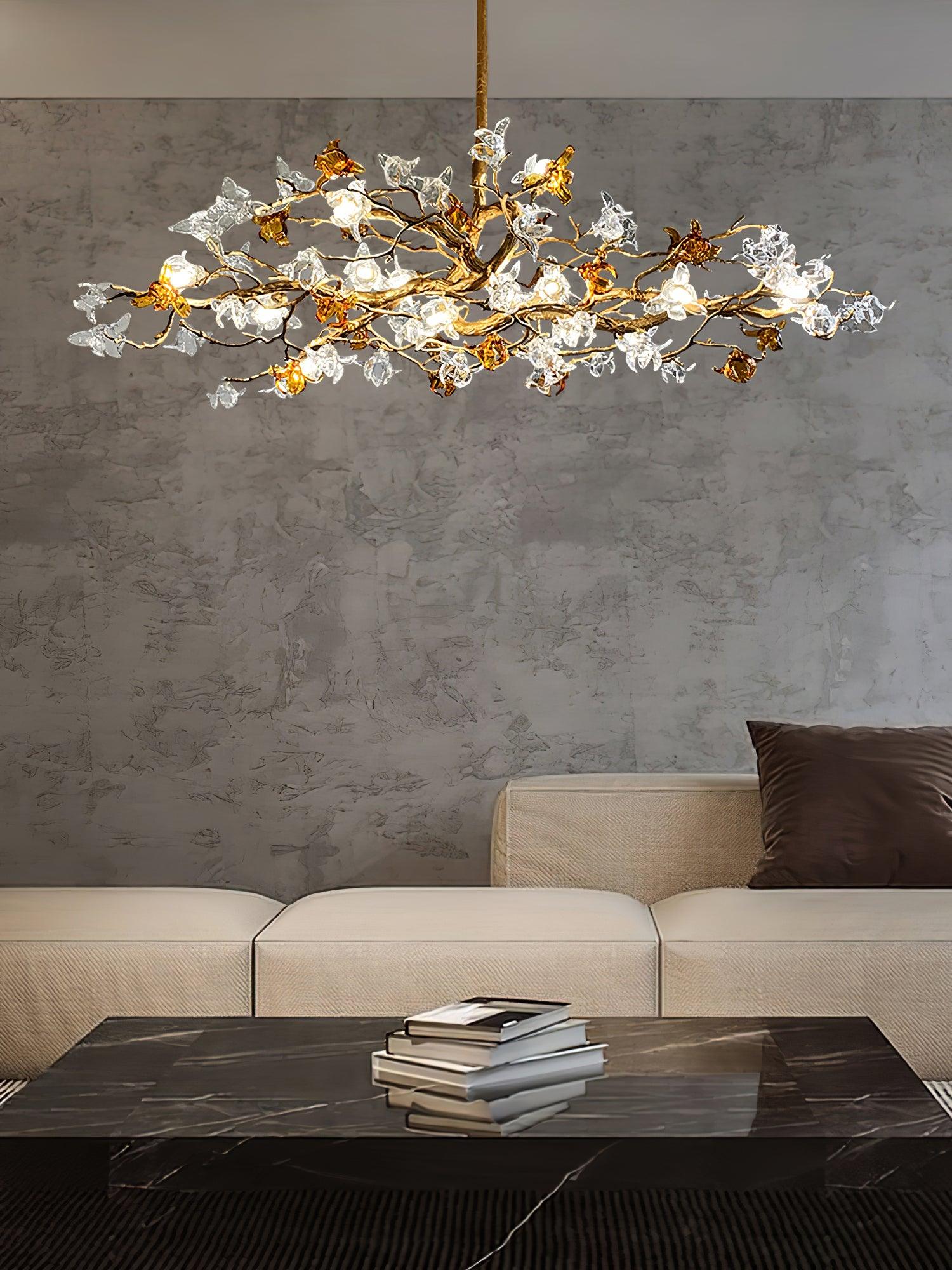 Aosta Brass Branch Chandelier