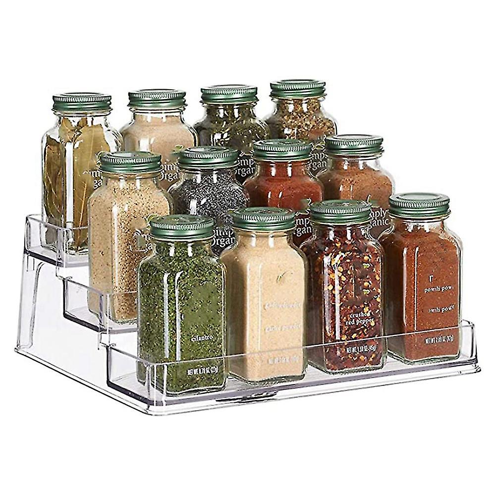 Spice Rack Kitchen Pantry Step Shelf Cabinet Organizer， Spice And Food Kitchen Cabinet Pantry Shelf