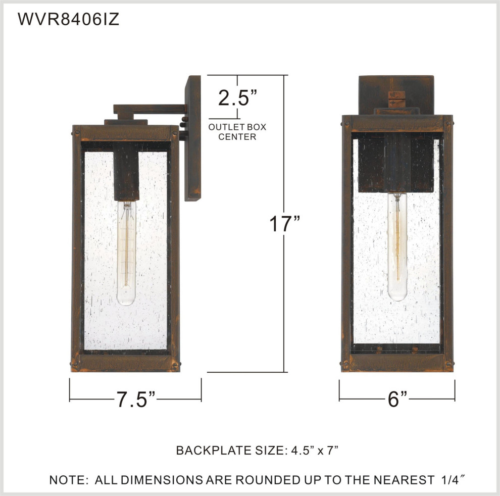 Quoizel WVR8406 Westover Outdoor Lantern   Transitional   Outdoor Wall Lights And Sconces   by Buildcom  Houzz