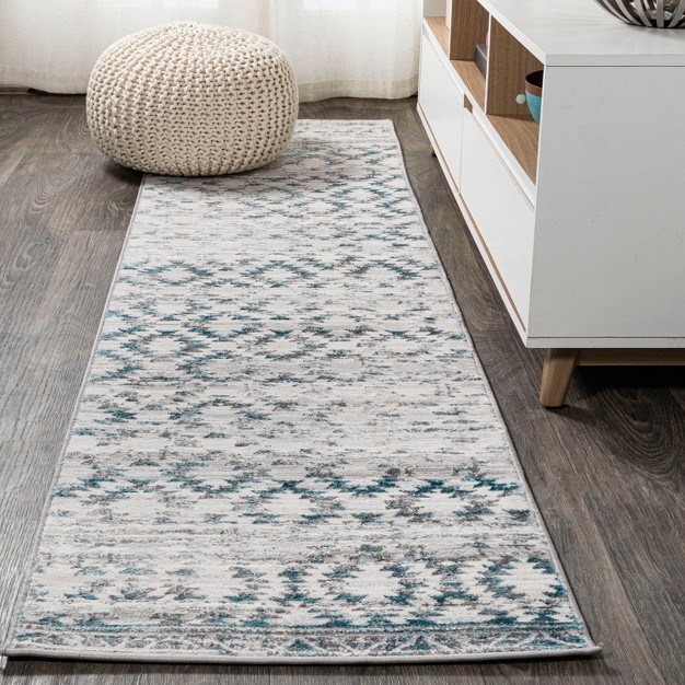 Ancient Faded Trellis Area Rug Jonathan Y