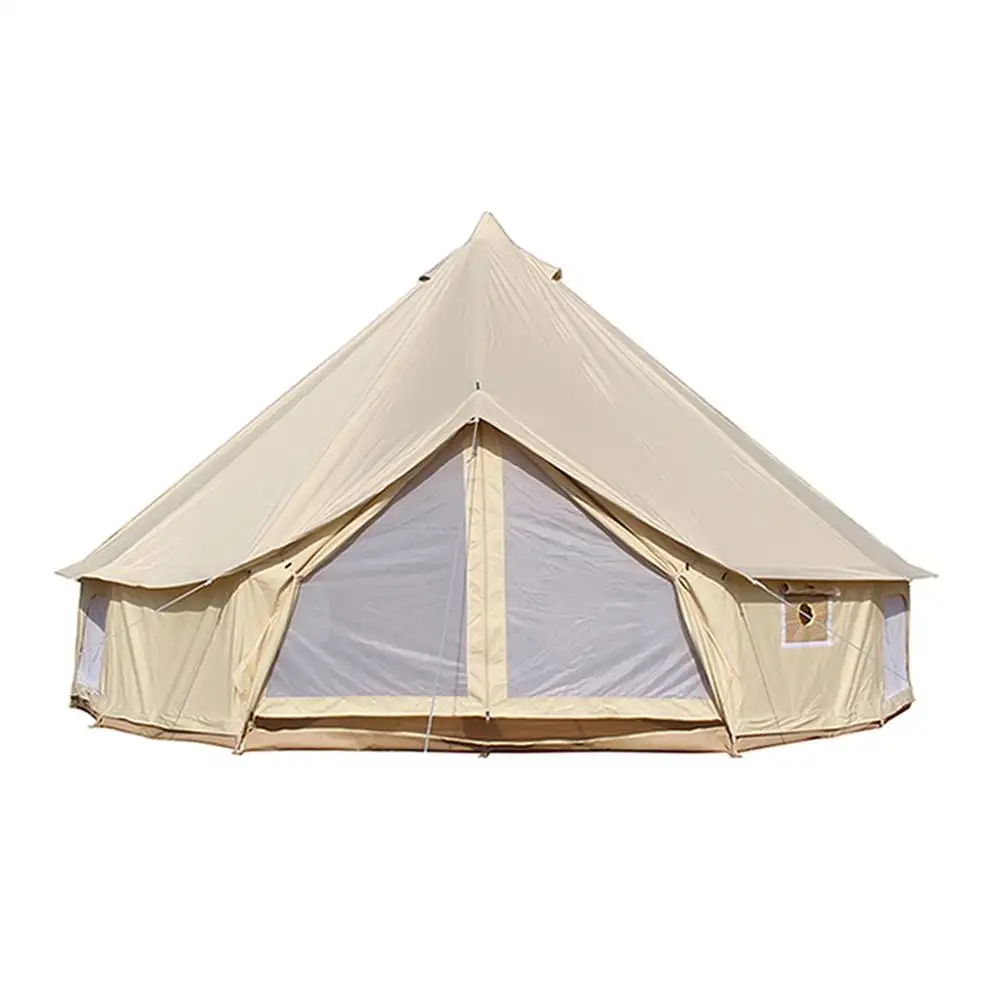 High Quality Waterproof Outdoor Camping Oxford Canvas Teepee Glamping Tent Bell Tent on Sale