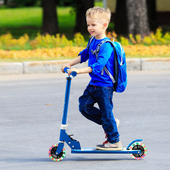 Costway 74283695 Folding Kick Scooter with 3 Adjus...