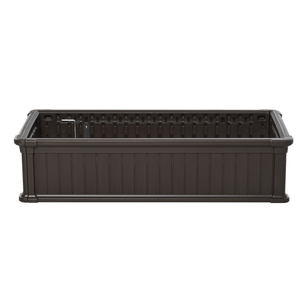 Outsunny 4' x 2' x 1' Raise Garden Bed  Planter Box for Flowers  Herbs Outdoor Backyard with Easy Assembly