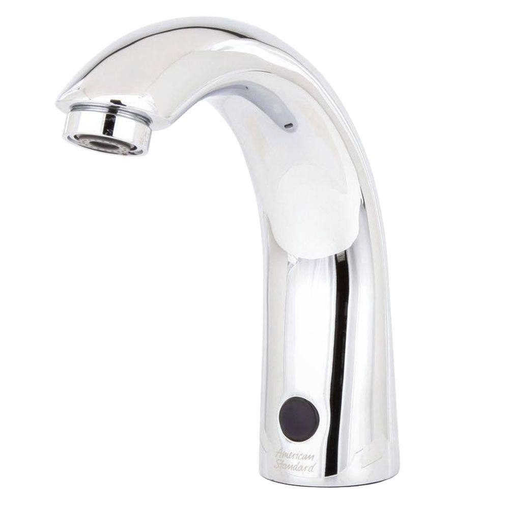 American Standard Selectronic DC-Powered Single Hole Touchless Bathroom Faucet with Cast Spout in Polished Chrome 6055.105.002