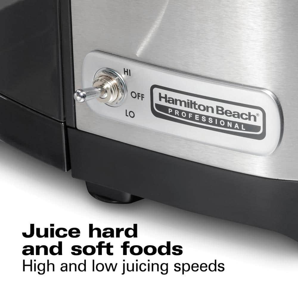 HAMILTON BEACH PROFESSIONAL 1100 W 16 oz Black Centrifugal Juicer Extractor with Super Chute