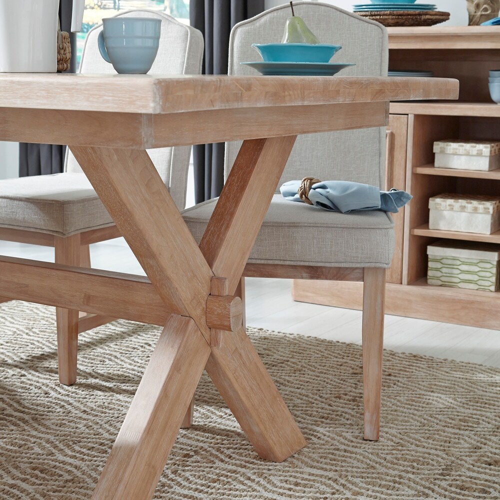 Homestyles Cambridge Off White Wood Dining Table   60\