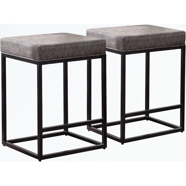 Counter Height Backless Barstools Set of 2