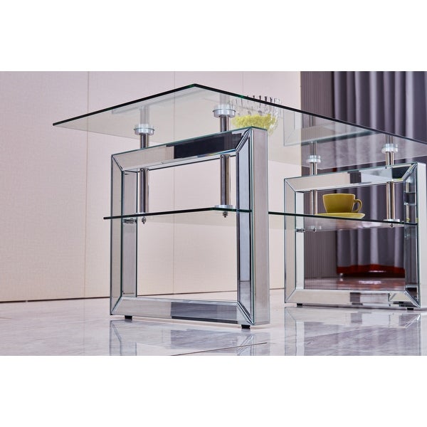 Transparent Tempered Glass Coffee Table