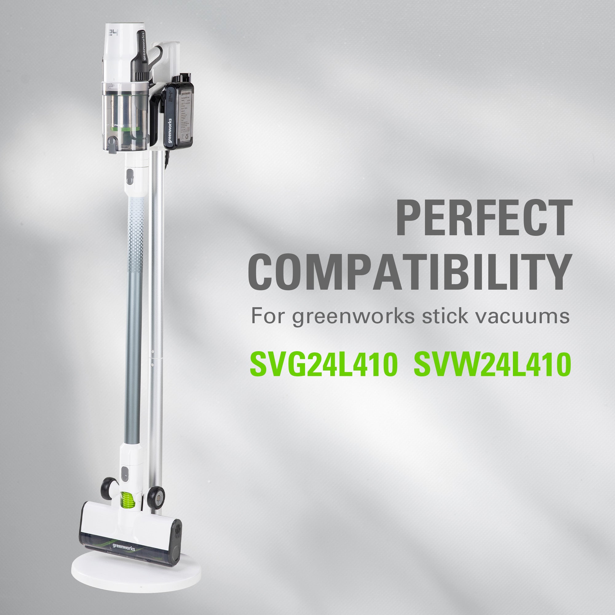 24V Stick Vacuum Stand - White