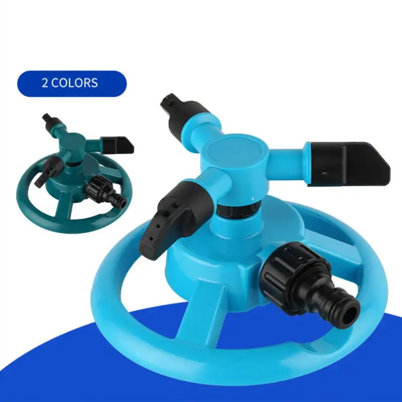 360 Automatic Rotating 3 Arms Nozzle Water Sprinkler Garden Lawn Irrigation Tool Garden Yard s Supplies Parts