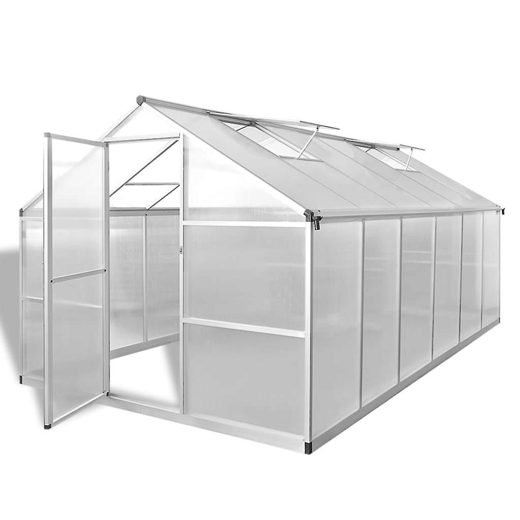 Reinforced Aluminium Greenhouse With Base Frame 9.025 M