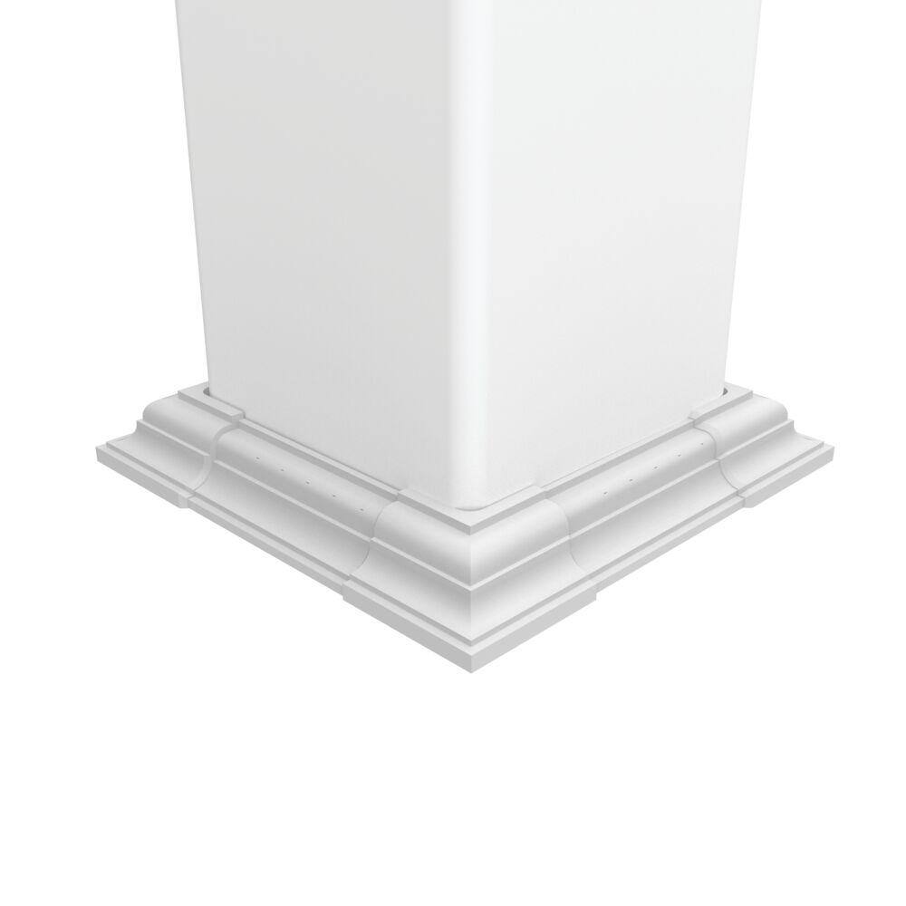 Veranda 4 in. to 6 in. White Vinyl Adjustable Base Trim 73045558