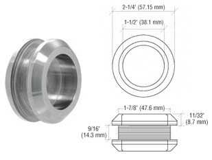 CRL Laguna Series Thru Glass Pull