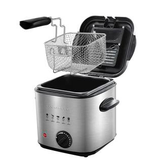 OVENTE 1.5 qt. Silver Deep Fryer with Removable Basket FDM1501BR