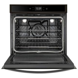 Whirlpool 30 in. Smart Single Electric Wall Oven with Air Fry When Connected in Fingerprint Resistant Black Stainless Steel WOS72EC0HV