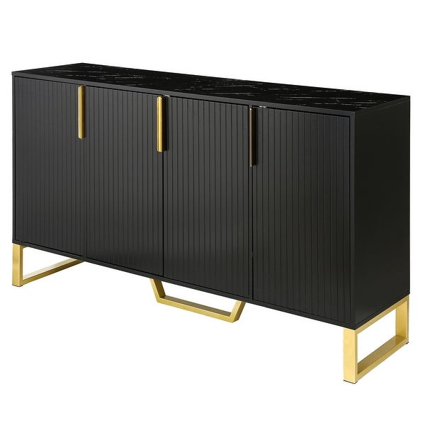 Sideboard with Four Doors and Adjustable Shelves