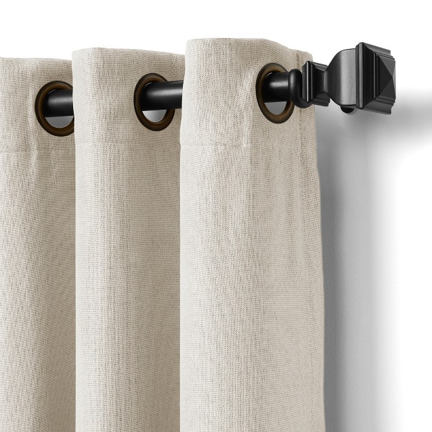 Braiden Color Block Single Blackout Window Curtain Panel Elrene Home Fashions