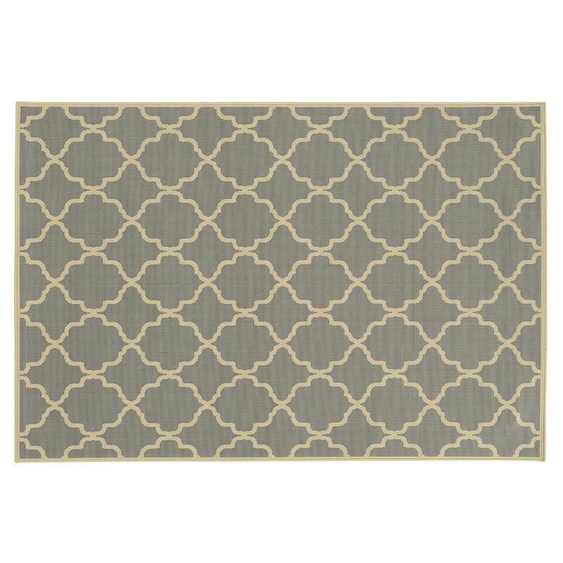 StyleHaven River Geometric Lattice Indoor Outdoor Rug