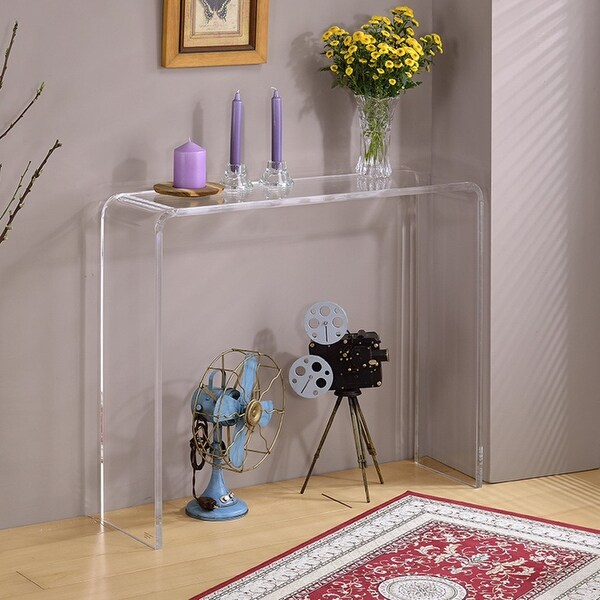 Clear Acrylic Console Table