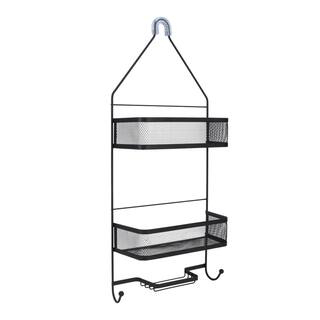 Bath Bliss Mesh Collection Deluxe Shower Caddy in Matte Black 10131-MATTEBLACK