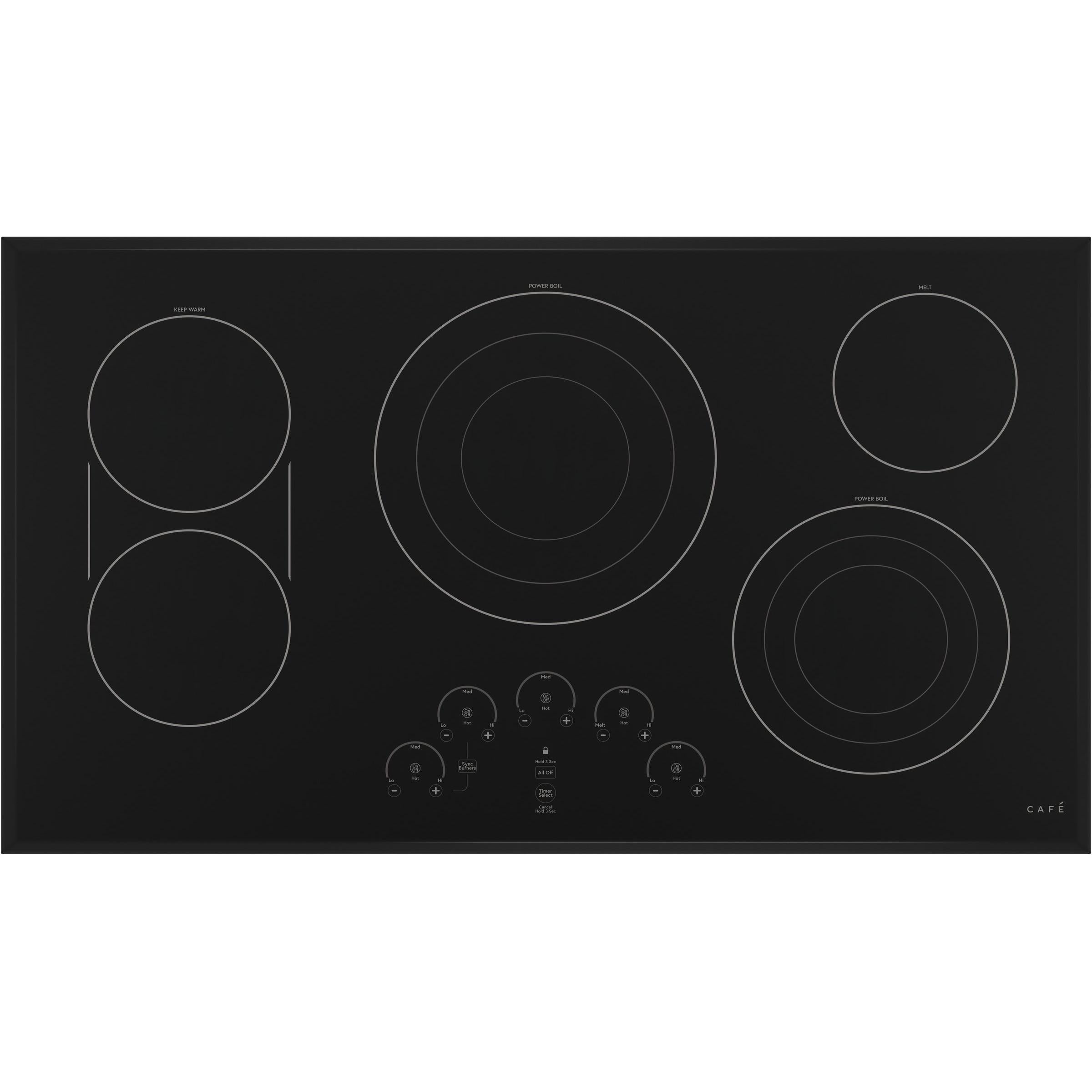 Café 36-inch Built-in Electric Cooktop CEP90361NBB