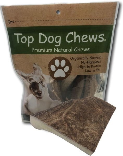 Top Dog Chews Moose Pannel Antler Dog Treats， X-Large