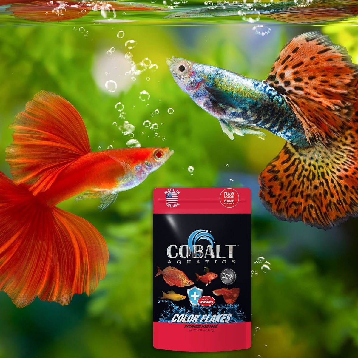 Cobalt Aquatics Select Color Flakes Fish Food